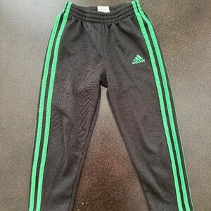 Adidas Gray / Green Track Pants - Size 5T